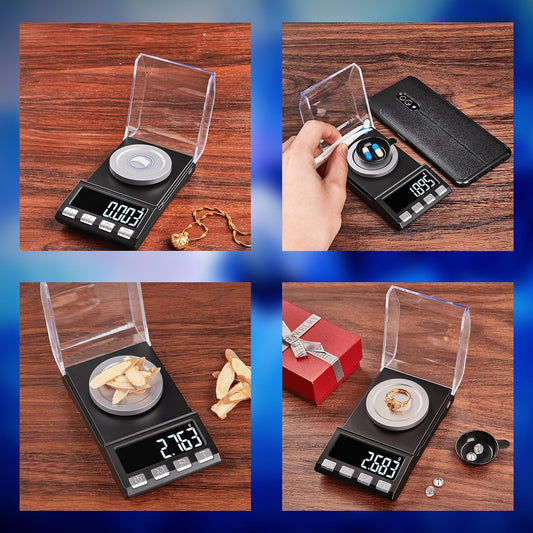 Accuracy USB-Powered Digital Jewelry Scale - 20g Capacity, LCD Display, Mini Lab Balance