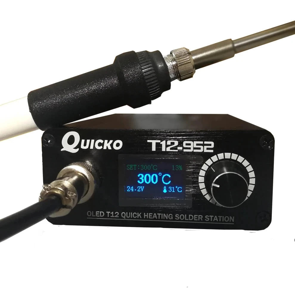 QUECOO T12-952 Soldering Station: Quick Heating OLED Digital Iron with 108W
