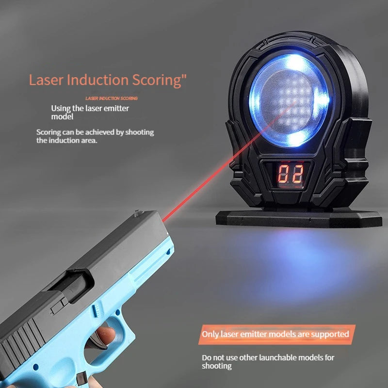 Electronic Infrared Laser Target for Color-Sensitive Shooting Practice with Sound Effects