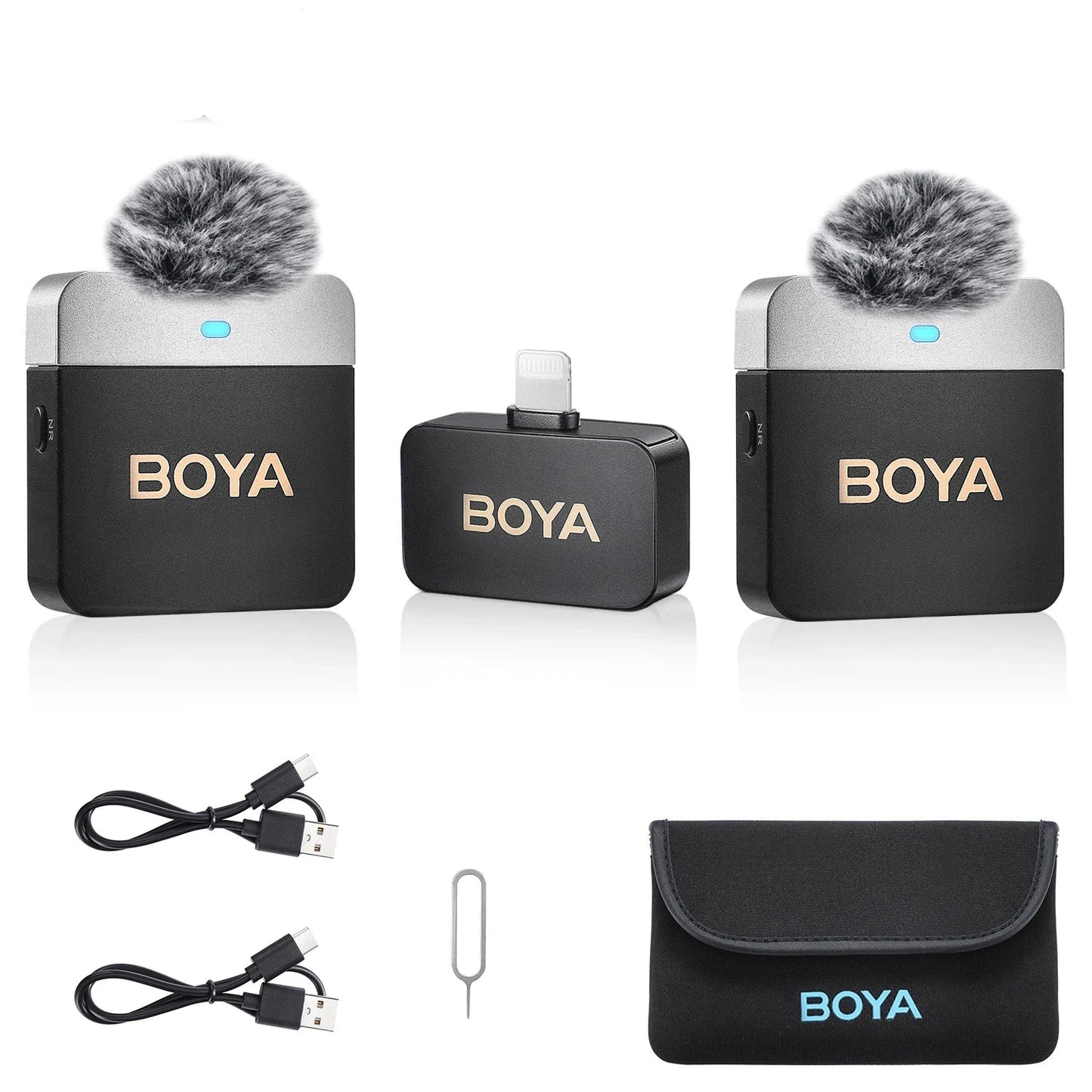 Lightweight Wireless Lavalier Microphone with Extended Range and Battery Life