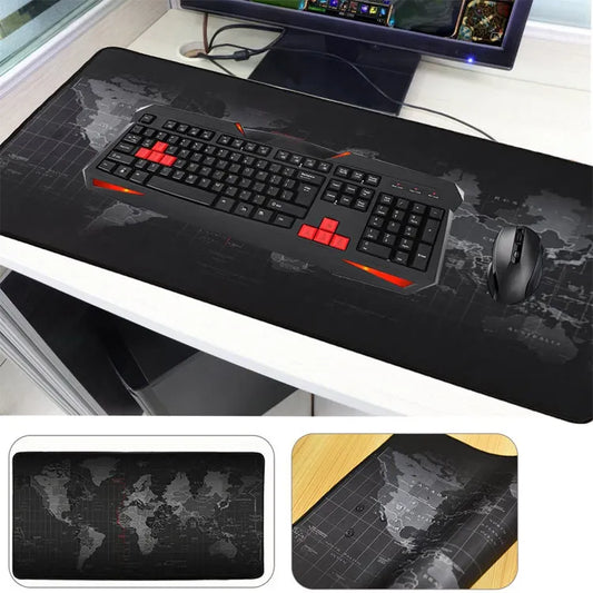 Gaming Mouse Pad - Large Desk Mat for PC Computer - Carpet Surface Keyboard Mat