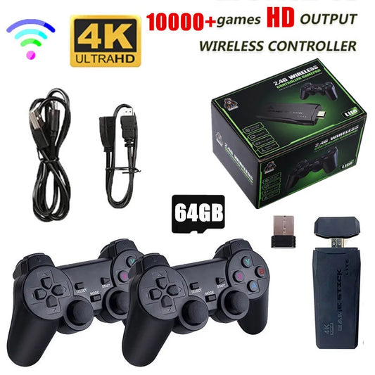 Wireless Video Game Console with Dual Controllers